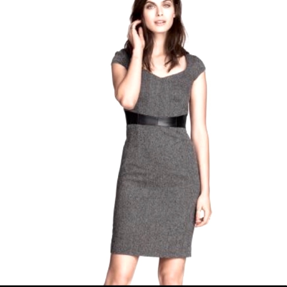 NWT H&M Gray Size 6 Cap Sleeve Dress
